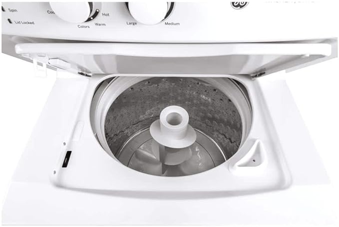 GE Unitized Spacemaker 3.8 Cu. Ft. Washer and 5.9 Cu. Ft. Electric Dryer GUD27ESSMWW