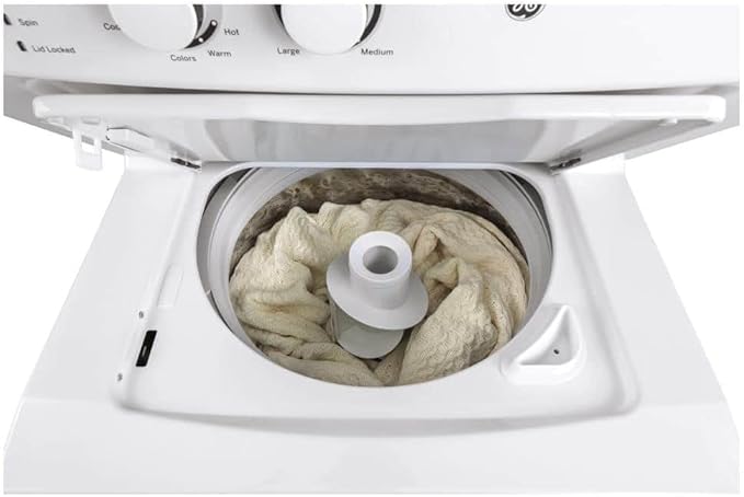 GE Unitized Spacemaker 3.8 Cu. Ft. Washer and 5.9 Cu. Ft. Electric Dryer GUD27ESSMWW