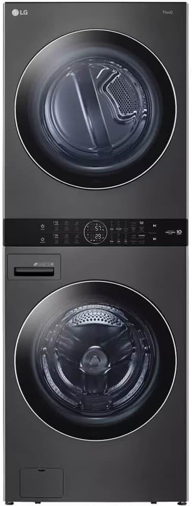 LG Single Unit Front Load WashTower with Center Control 4.5 cu. ft. Washer and 7.4 cu. ft. Gas Dryer WKGX201HBA