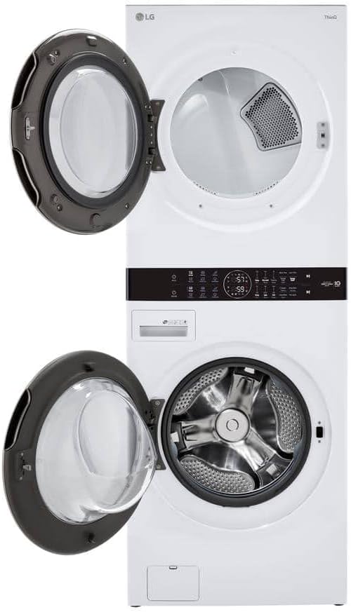 LG WashTower with Center Control 4.5 Cu. Ft. Washer and 7.4 Cu. Ft. Electric Dryer WKE100HWA