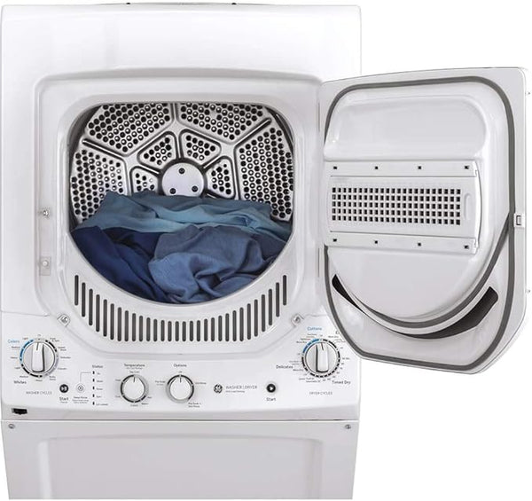 GE 2.3 Cu. Ft. Washer 4.4 Cu. Ft. Electric Dryer Combo GUD24ESSMWW