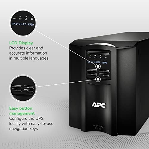 APC SMT1500C Smart UPS 1500VA LCD 120V with SmartConnect