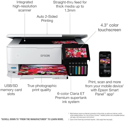 Epson EcoTank Photo ET-8500 All-in-One Wireless Color Printer