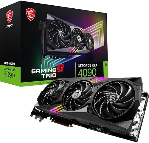 MSI GeForce RTX 4090 Gaming Trio 24GB GDDR6X VRAM Graphics Card G4090GT24