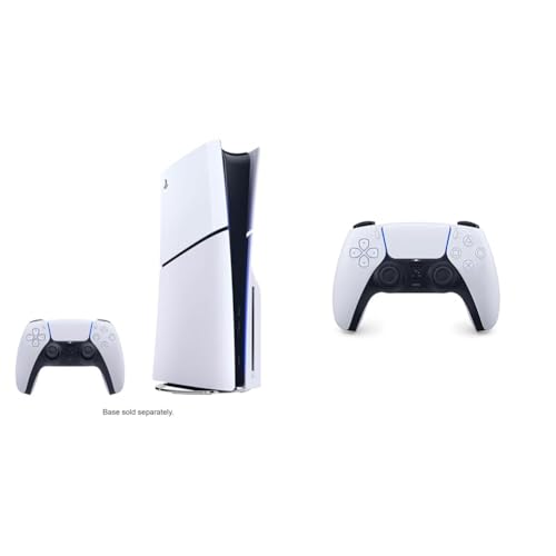 Playstation 5 Slim Console + Extra PlayStation 5 DualSense Wireless Controller, White