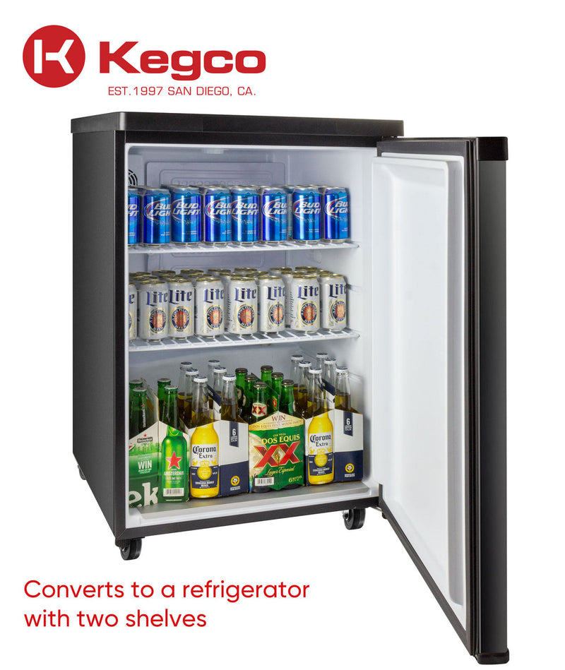 Dual Tap Stainless Steel Digital Kegerator