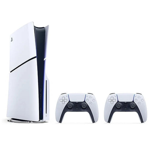 Playstation 5 Slim Console + Extra PlayStation 5 DualSense Wireless Controller, White