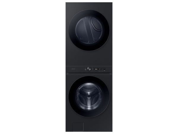 Samsung Bespoke 4.6 cu. ft. Large Capacity Single Unit AI Laundry Hub Washer with 7.6 cu. ft. Electric Dryer in Brushed Black