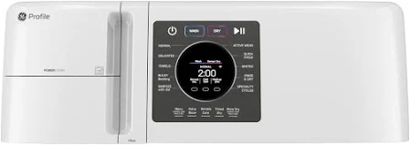 GE Profile with Pet Hair Removal 4.6-cu ft Capacity White Ventless All-In-One Washer Dryer Combo PFQ83HSLWWW