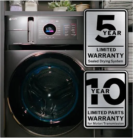 GE Profile with Pet Hair Removal 4.6-cu ft Capacity White Ventless All-In-One Washer Dryer Combo PFQ83HSLWWW