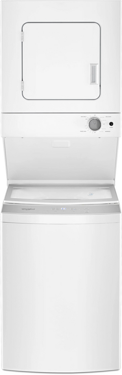 Whirlpool 1.6 cu.ft Electric Stacked Laundry Center 6 Wash cycles and AutoDry WET4024HW