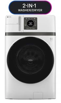 GE Profile with Pet Hair Removal 4.6-cu ft Capacity White Ventless All-In-One Washer Dryer Combo PFQ83HSLWWW